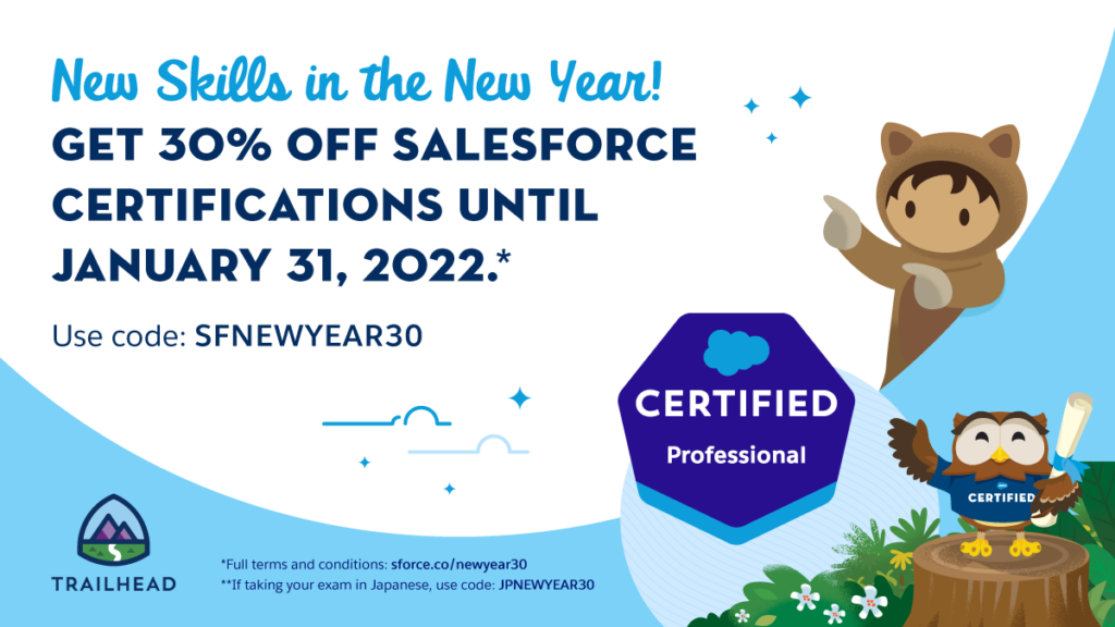 30 Percent Discount on Salesforce Certifications