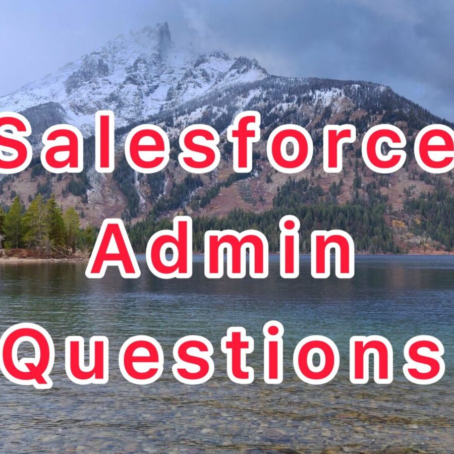 Salesforce Admin Questions