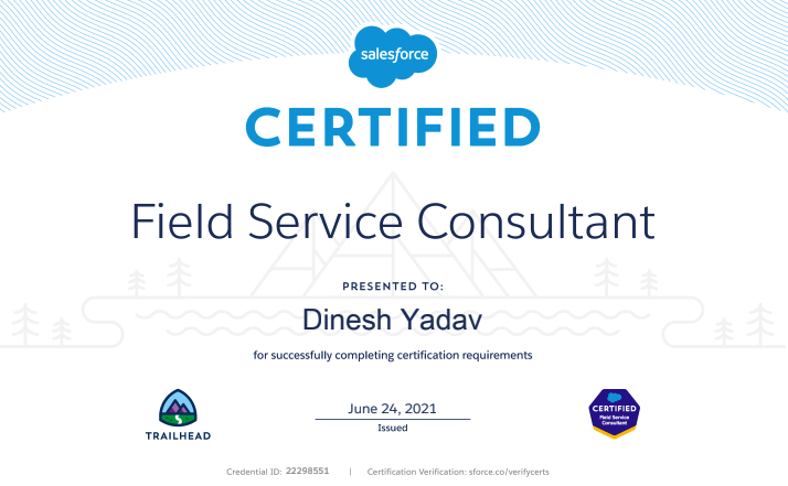 Salesforce Field Service Consultant Certification Exam Guide - DYDC