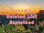 Salesforce Dynamic Related List Explained