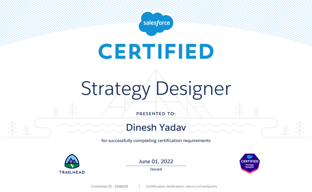 Salesforce Strategy Designer Certification