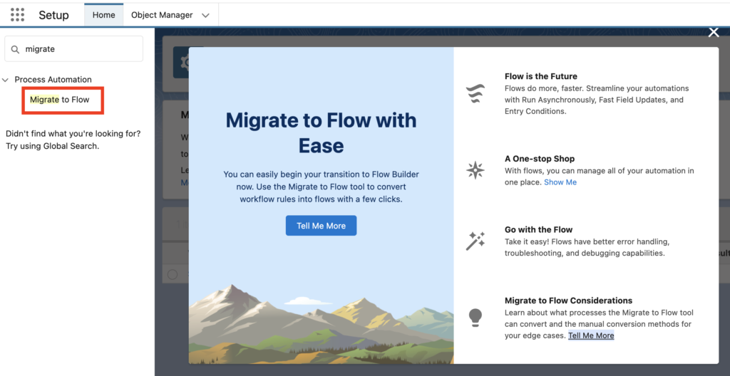 Migrate to Flow Tool