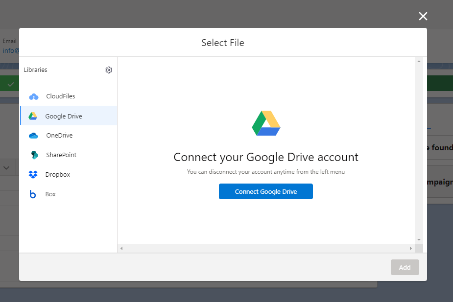 Connect your Google Drive Account